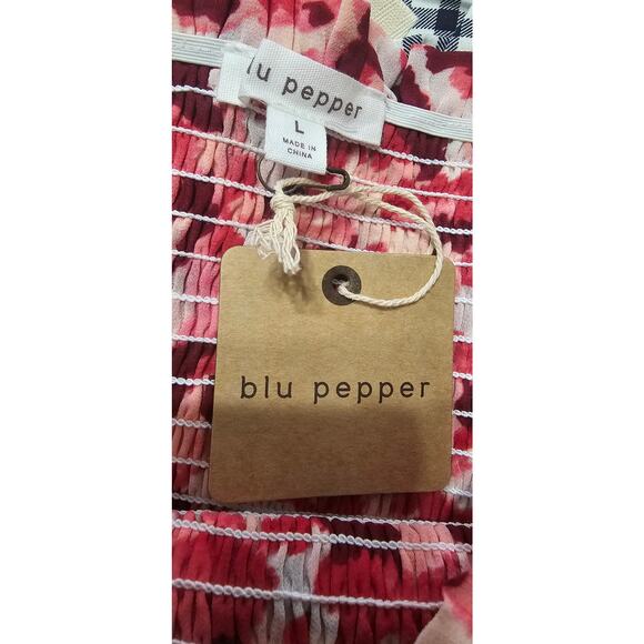 Blue Pepper Tiered feminine mini skirt - Picture 3 of 5